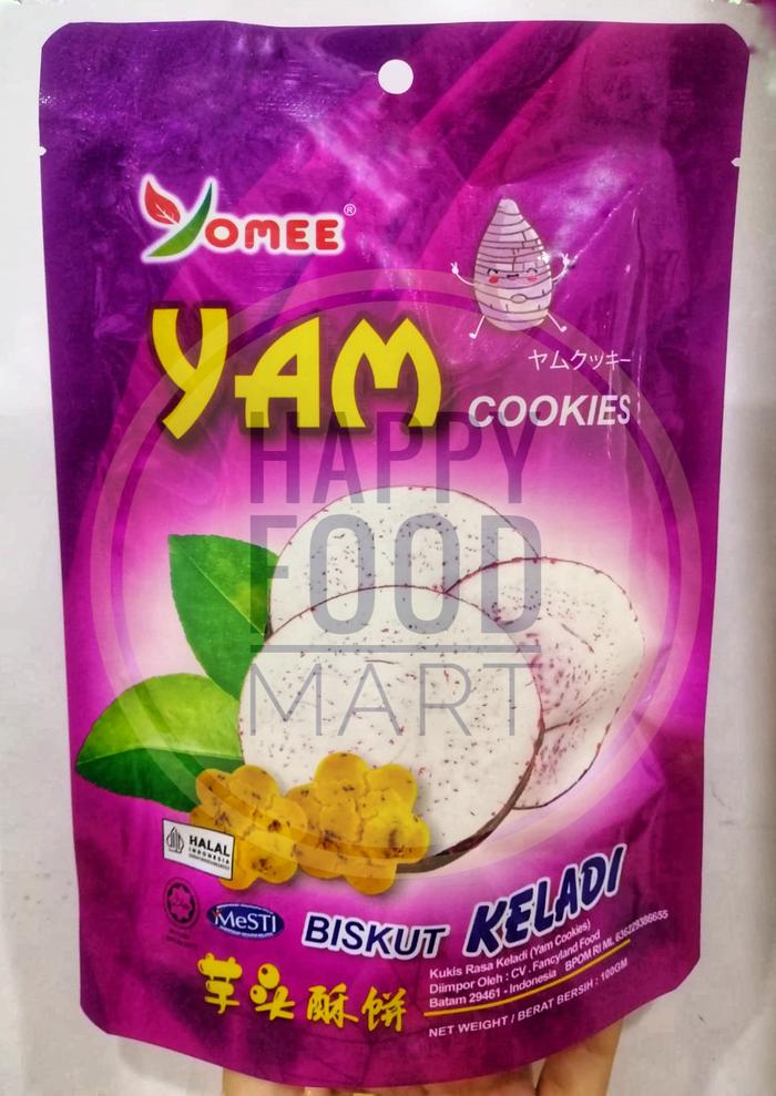 Gambar YOMEE COOKIES 100 GR/SALTED EGG/YAM/CHEESE/KEJU/BISKUIT KELADI IMPORT - YOMEE YAM dari happy food mart undefined Tokopedia