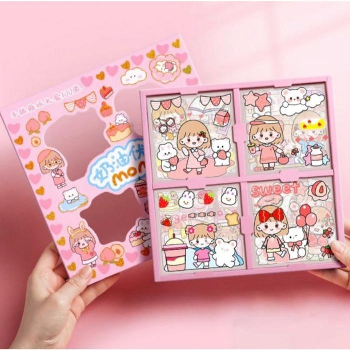 Gambar stiker anak viral waterproof - Merah Muda dari tokonebundabilqis undefined Tokopedia