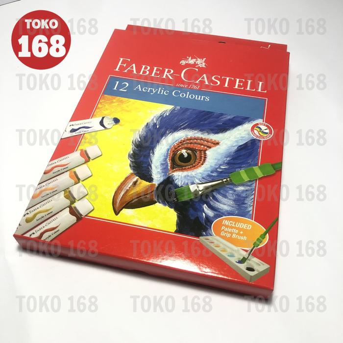 Gambar FABER CASTELL Cat Akrilik/Acrylic paint 12 Warna 12 Ml 572312 (SET) dari Toko168Jkt undefined Tokopedia