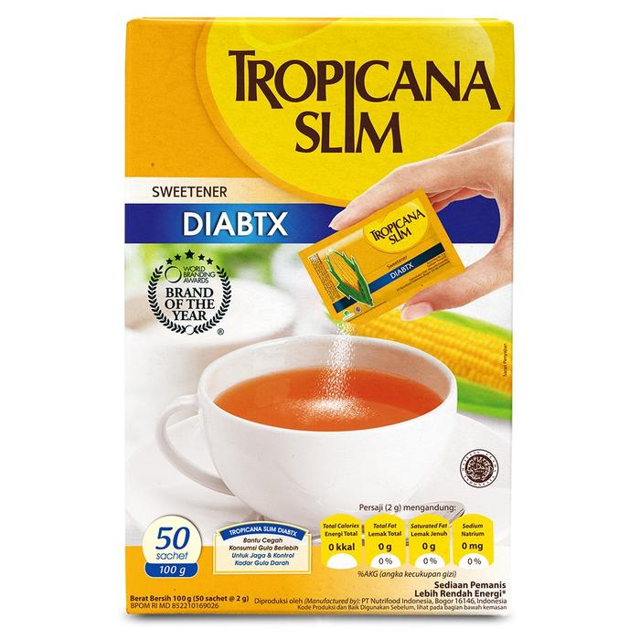 Gambar TROPICANA SLIM DIABTX 50 SACHETS dari Dendeng Balado Ny Tju undefined Tokopedia