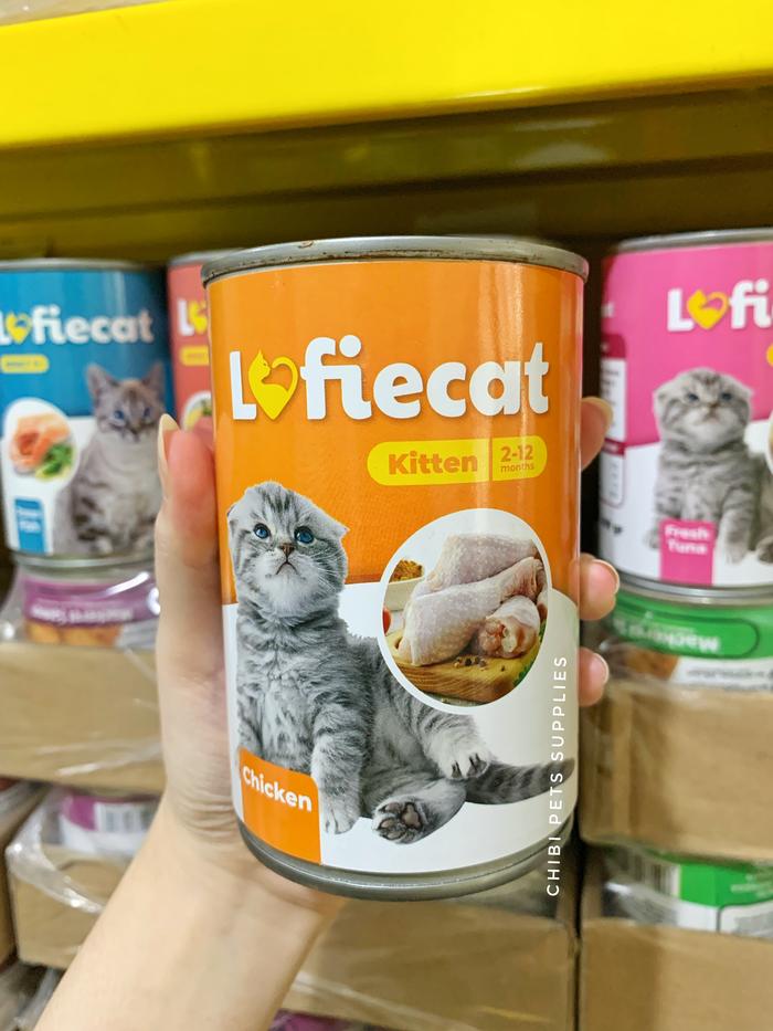 Gambar LOFIE CAT Makanan Kucing Basah (Wet Food) Kaleng 400 gram - Kitten Chicken dari Chibi Pets Supplies undefined Tokopedia