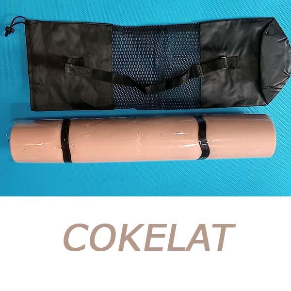 Gambar Matras Yoga / Yoga Mat BONUS Sarung / Tas Harga Murah Bandung - Cokelat dari Gaf Official undefined Tokopedia