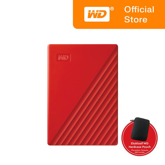 Gambar WD My Passport 4TB - HD HDD Hardisk Eksternal External 2.5" USB 3.0 - Merah dari WD Official Store undefined Tokopedia