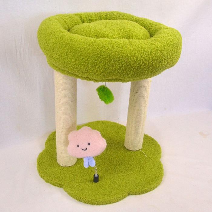 Gambar KANDILA CAT TREE Rumah Kucing Pet CT 0054 40 x 40 x 45cm - Hijau dari Pet Republic Indonesia undefined Tokopedia