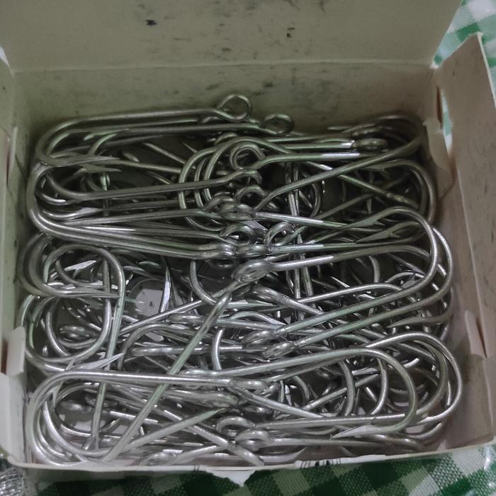 Gambar kail pancing eceran J hook baramundi tuna kakap mustad 2335 size 8 dari cupangs foods undefined Tokopedia