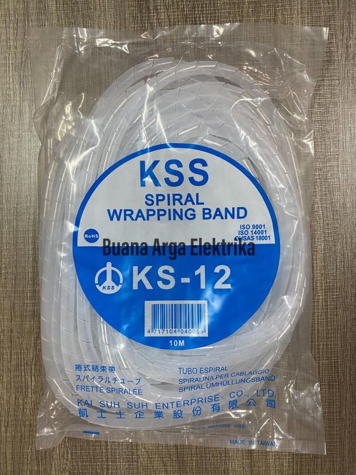 Gambar Spiral Kabel / Pelindung Kabel / KSS KS12 KS 12 Hitam / KS - 12 Black - Putih dari Buana Arga Elektrika undefined Tokopedia