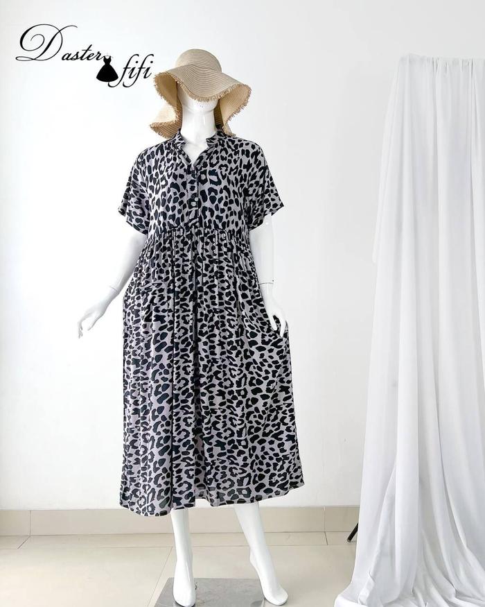 Gambar Leona daster fifi motif macan bahan viscose adem nyaman dari asalwa corp undefined 5 Tokopedia