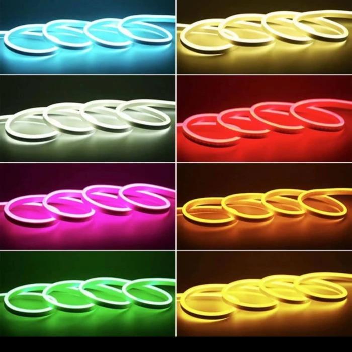 Gambar LAMPU LED NEON FLEX SELANG 220V METERAN FLEXIBLE SIGN STRIP WATERPROOF - Putih dari Elliot electric undefined Tokopedia
