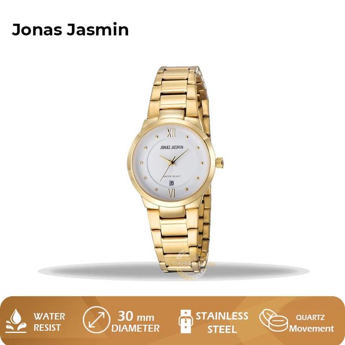 Gambar Jam Tangan Wanita Jonas Jasmin JJ-3105L GP1 J3105L GP-1 Original dari GrosirGshock undefined Tokopedia