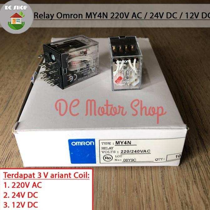Gambar New Relay Omron My4N 12V /24V Dc / 220V Ac Relay 4 Out 12Vdc 24Vdc - 12VDC, Tanpa Base dari Pablo Indira undefined Tokopedia