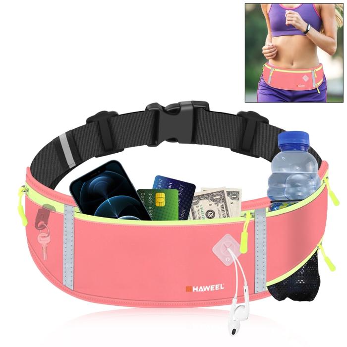 Gambar SS20206 - HAWEEL RUNNING BELT WAIST BAG STRAP POUCH WATERPROOF - PINK dari Jakshops Online Store undefined Tokopedia