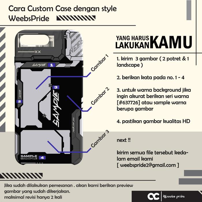 Gambar Custom Case Hp ~Weebs.Pride - template 1, glass case dari Weebspride undefined Tokopedia