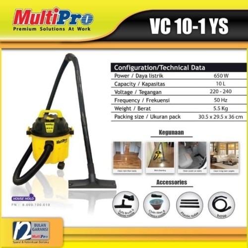 Gambar Multipro Vacuum Cleaner VC10-1 YS dari Toolsindo undefined Tokopedia
