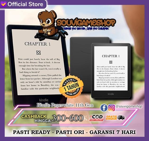 Gambar AMAZON NEW KINDLE PAPERWHITE GEN 11TH 2021 DISPLAY AND ADJUSTABLE WARM - 8GB BLACK USA, GARANSI 7 HARI dari souvigames undefined Tokopedia
