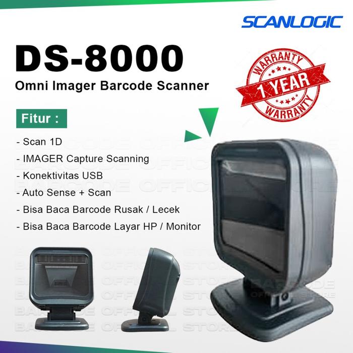 Gambar 1D Omni Directional Barcode Scanner Scanlogic DS8000 Imager DS-8000 - DS8000 dari Barcode Store Solutions Kota Administrasi Jakarta Pusat Tokopedia