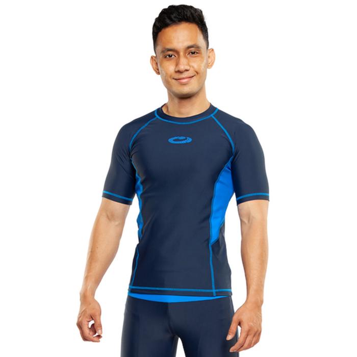 Gambar Opelon-Baju Renang Pria Lengan Pendek - Mens Rash Vest Short Sleeve - Navy, XL dari Opelon Bodywear undefined Tokopedia