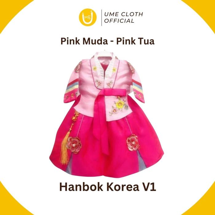 Gambar Korean Hanbok - Baju Adat Tradisional Korea Anak Perempuan 1-15 Tahun - Pink, 17 dari umecloth.id undefined 5 Tokopedia