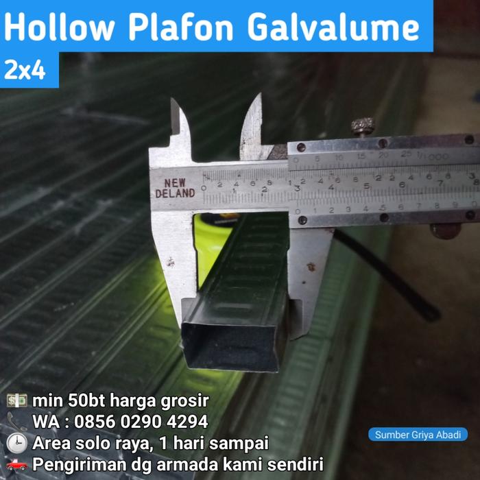 Gambar Hollow plafon 2x4 / hollow galvalume 2x4 4x4 - 2x4 dari Sumber Griya Abadi undefined Tokopedia