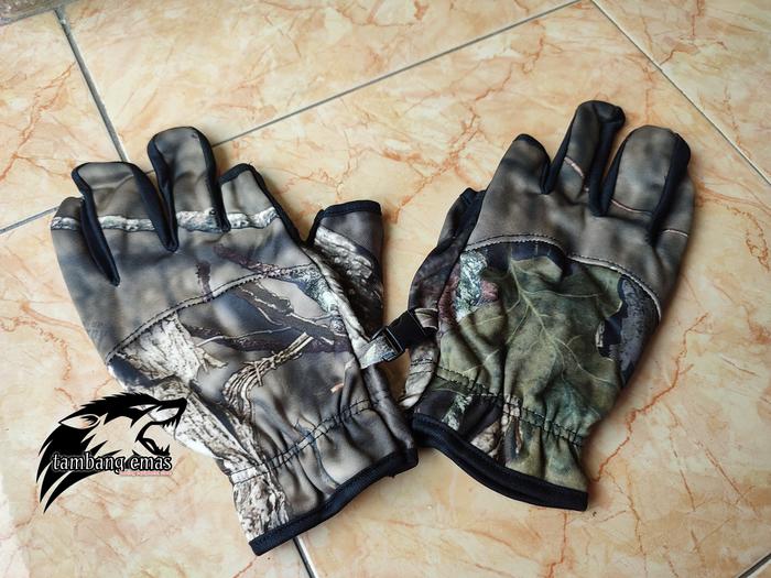 Gambar sarung tangan camo outdoor hunting airsoft dari tambang emas hunting sport undefined Tokopedia