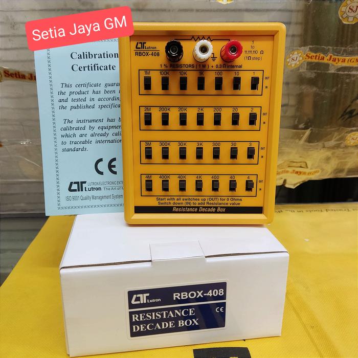 Jual Resistance Decade Box Lutron RBOX408 Jakarta Barat Setia Jaya