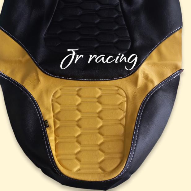 Gambar sarung jok motor#kulit jok motor#cover jok motor press busa lebah - Kuning, beat dari JR RACING JOK BANDUNG undefined Tokopedia