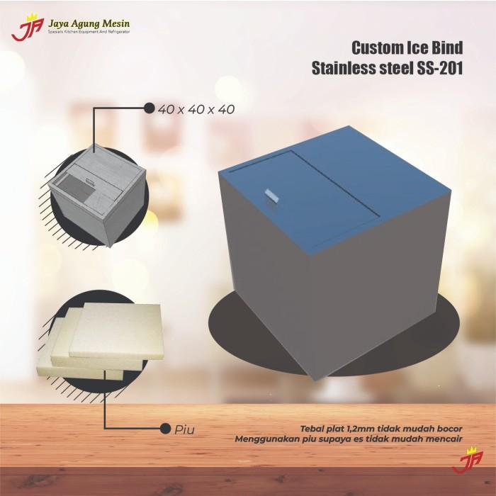 Gambar ICE BIN CUSTOM STAINLESS UKURAN 40 X 40 X 40 CM TEBAL 1,2 MM dari Jaya Agung Mesin_NEW undefined Tokopedia