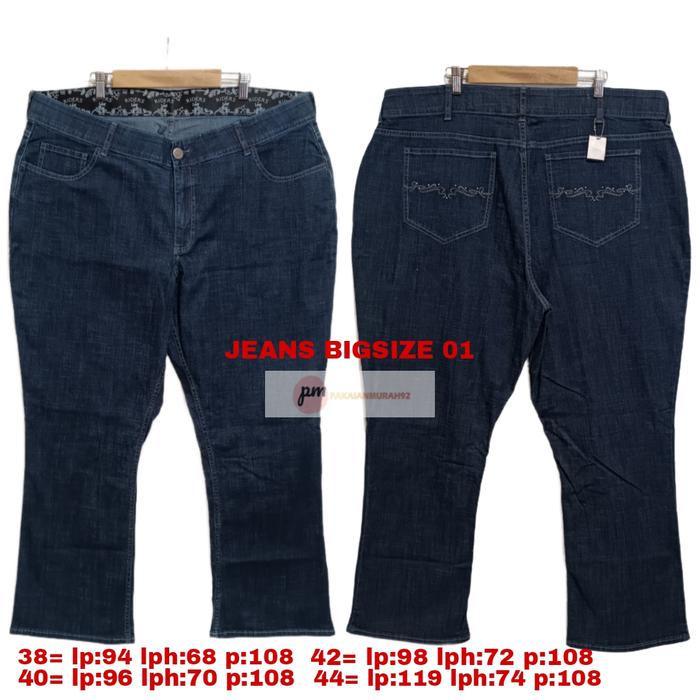 Gambar Celana Jeans Cuci Gudang 35000-75000 - BIG SIZE 1 dari PAKAIANMURAH92 undefined Tokopedia