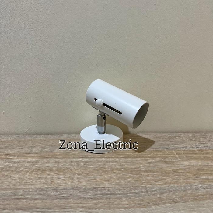 Gambar KAP LAMPU SOROT PLAFON/DINDING E27 3 CM / KAP SPOT LIGHT E27 - KAP BODI PUTIH dari zona electric undefined Tokopedia