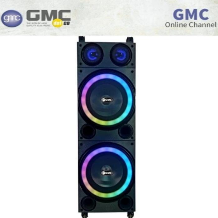 Gambar NEW Active Speaker Portable Bluetooth GMC 2x10"inchi+2mic 899Y*MEDAN dari winnerelectronicstore28 undefined Tokopedia