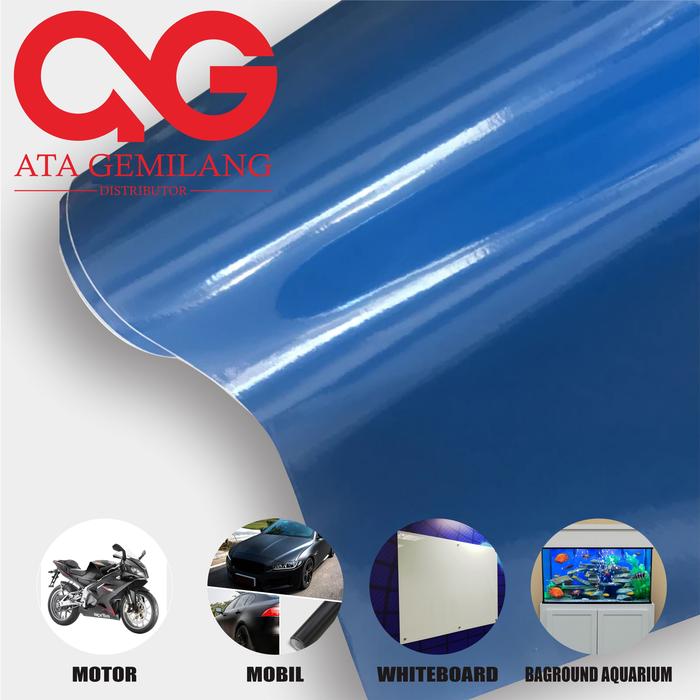 Gambar Stiker Kaca Skotlet Polos,Wallpaper Baground Aquarium Hitam,Putih Doff - BIRU GLOSY dari ATA GEMILANG undefined Tokopedia