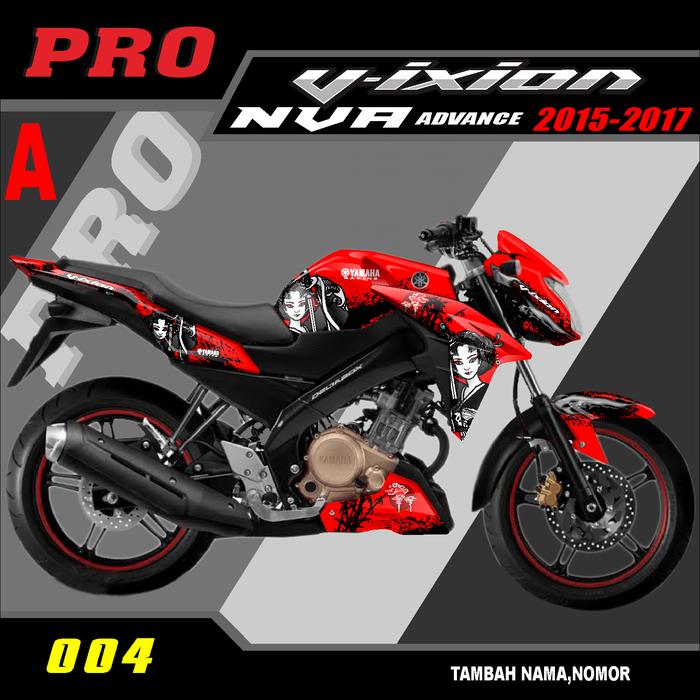 Gambar DECAL STICKER VARIASI PELINDUNG BODY MOTOR VIXION NVA FULL BODY - MERAH A dari PRO DECAL undefined Tokopedia