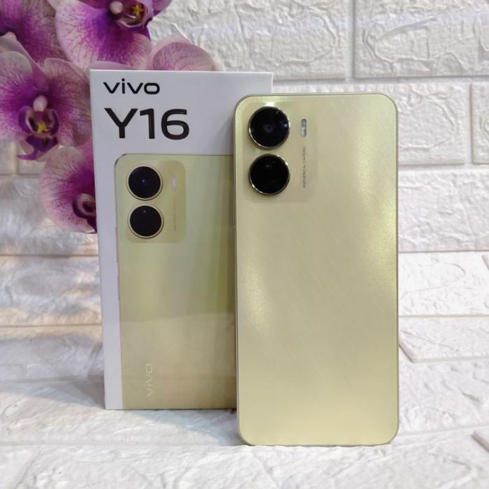 Gambar Vivo Y16 3/32 GB Garansi Resmi Vivo indonesia - Gold, 4/32GB dari S&amp;W Gadget undefined Tokopedia