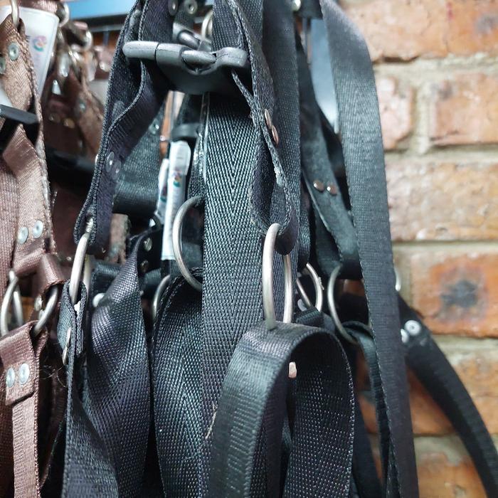 Gambar HARNESS + TALI/ TALI TUNTUN ANJING/ 20 MM - Hitam dari Petlove Center undefined Tokopedia