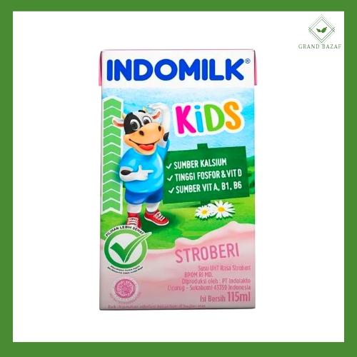 Gambar INDOMILK UHT Kids 115ml - Strawberry dari Grand Bazaf undefined Tokopedia
