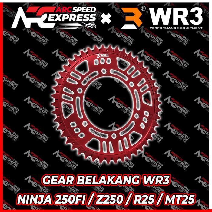 Gambar Gear Belakang WR3 KAWASAKI Ninja 250 Fi / Z250 Fi / Yamaha R25 / MT 25 - Gold, 43 dari ArcspeedExpress undefined 4 Tokopedia