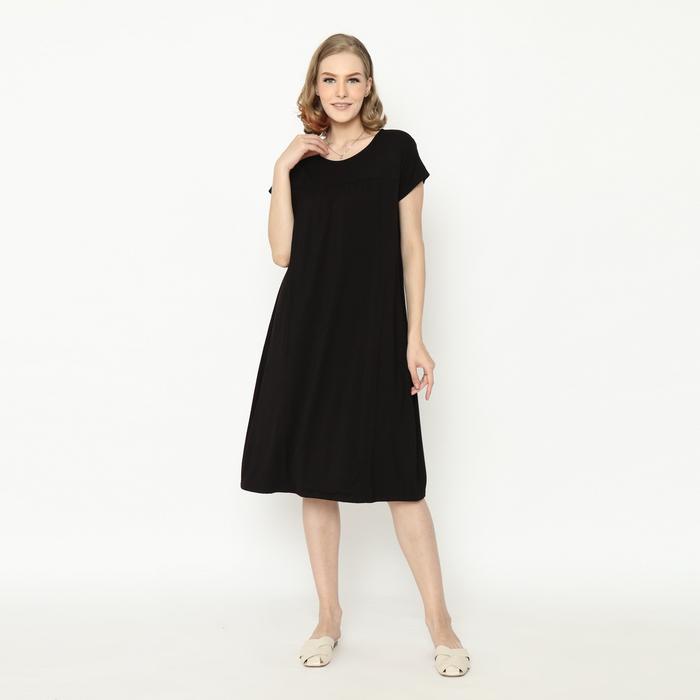 Gambar Dress Hamil Menyusui Bukaan Kanan Kiri Baju Busui Friendly - Happymomma - black dari Baju Hamil Menyusui Happymomma Kota Tangerang Selatan Tokopedia