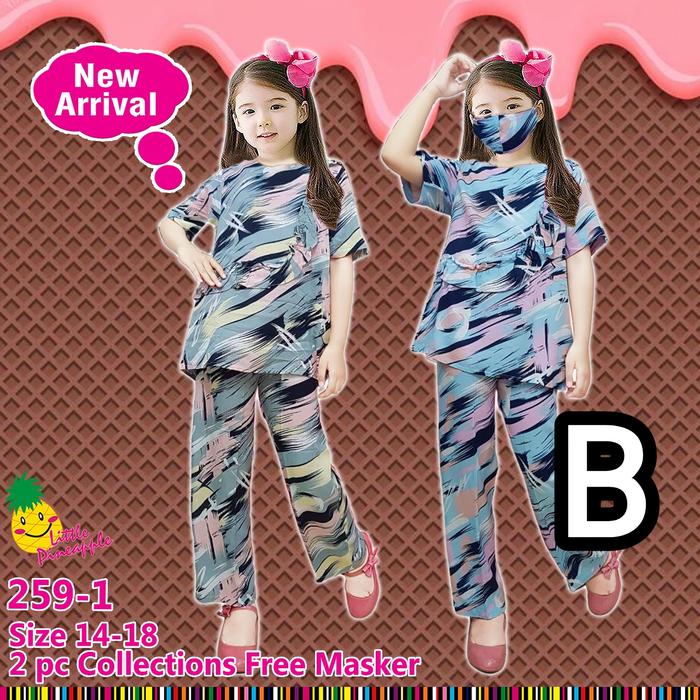 Gambar baju stelan anak perempuan by little pineapple 10 tahun - B, Size 18 dari Aurora Kids Collection undefined Tokopedia