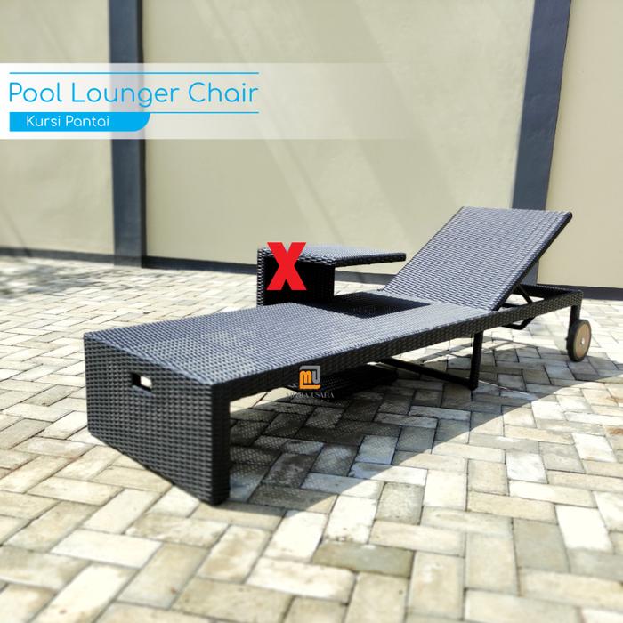 Gambar SUNLOUNGER KURSI PANTAI ROTAN SINTETIS KURSI KOLAM - Tanpa Meja dari emyouconcept undefined Tokopedia