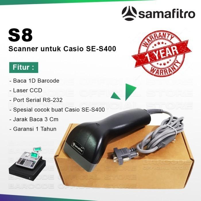 Gambar Samafitro S8 Scanner Mesin Casio SES400 Pengganti Zebex Z-3100 Serial - S8 dari Barcode Store Solutions undefined Tokopedia