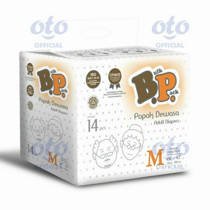 Gambar BP Adult Diaper Popok Dewasa Perekat M14, L14, XL12 Jumbo Orang Tua - M14 dari Kubo Store Tokopedia undefined Tokopedia