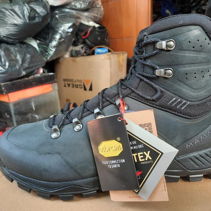 Gambar SEPATU GUNUNG TREKKING HIKING MAMMUT MERCURY TOUR II HIGH GTX BLK dari kallapathar undefined Tokopedia