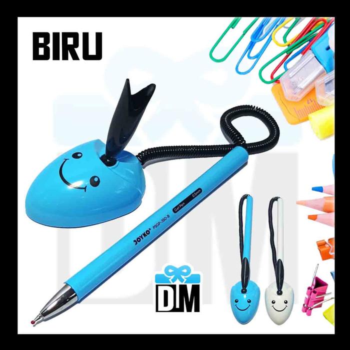 Gambar Pena Meja Berdiri Bolpen Smile Pen STAND Joyko Japan Original Unik - Biru dari Dm.Giftidea undefined Tokopedia
