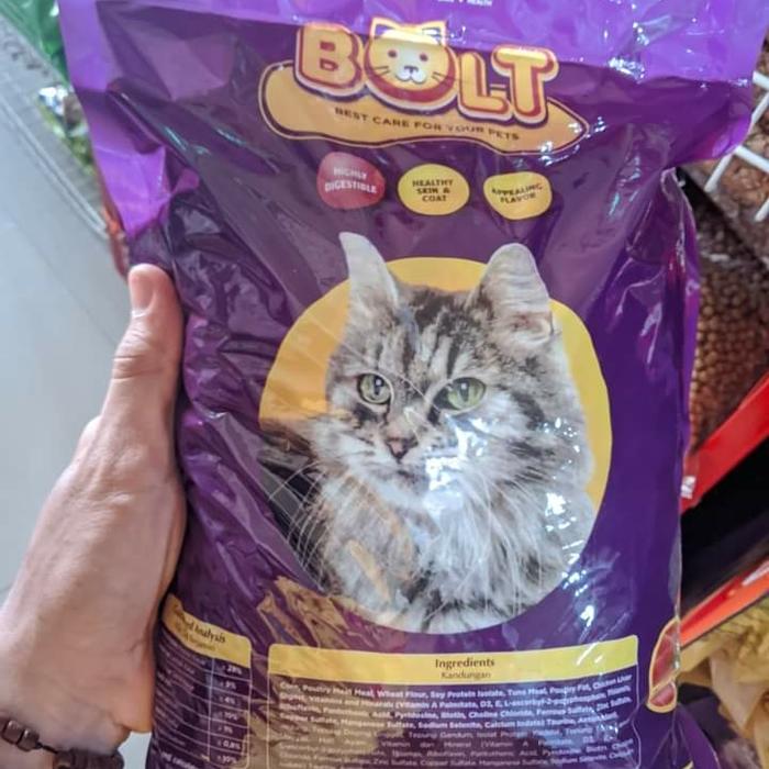 Gambar bolt cat food 1kg repack - Ungu dari Zoom Petshop Ponorogo undefined Tokopedia