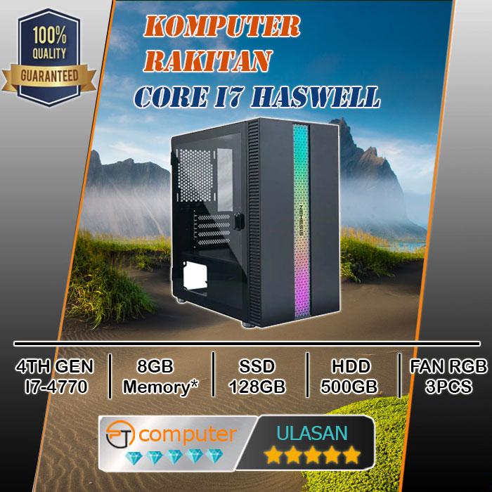 Gambar CPU Komputer Gen 4 + Ram 8GB + SSD 128GB + HDD 500GB - CORE I7 GEN 4 dari Partcomputer_NEW undefined Tokopedia