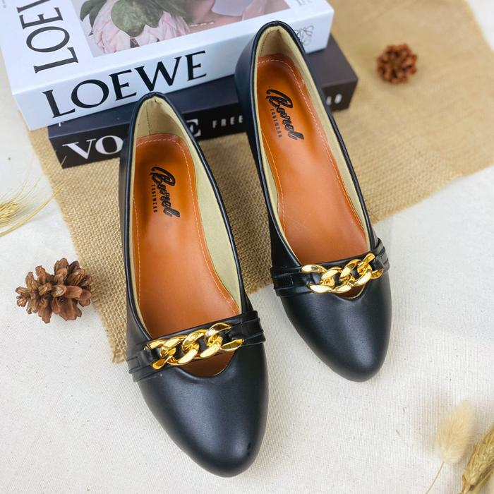Gambar BARA - Rantai hitam Sepatu flat wanita sepatu flatshoes sepatu teplek - Hitam, 36 dari TOKO BARA CIBADUYUT BANDUNG undefined Tokopedia