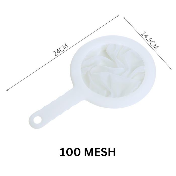 Gambar KAZU KHL163 Saringan Kain Nilon Gagang Susu Kacang Kedelai Jus Kopi - 100 mesh dari kazuindonesia undefined Tokopedia