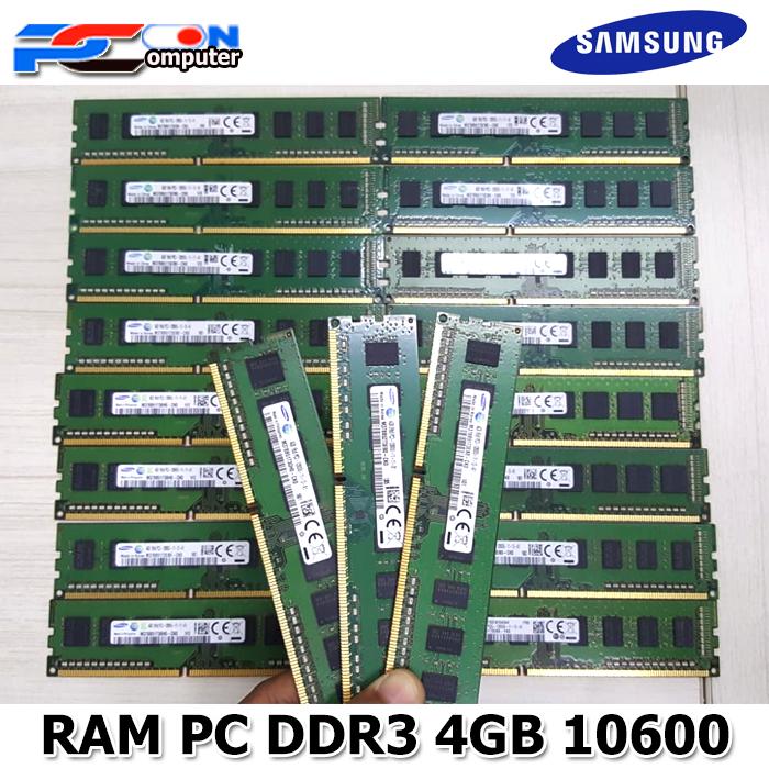 Gambar Ram Memory PC LONG DIM DDR3 4GB / Memory Komputer Desktop - 10600 SAMSUNG dari PC ON COMPUTER undefined Tokopedia