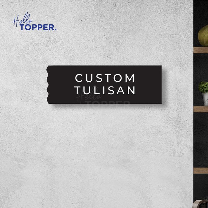 Gambar Sign Akrilik Signage Tulisan Acrylic Papan Curly Style Custom Tulisan - Hitam dari Hello.Topper undefined Tokopedia