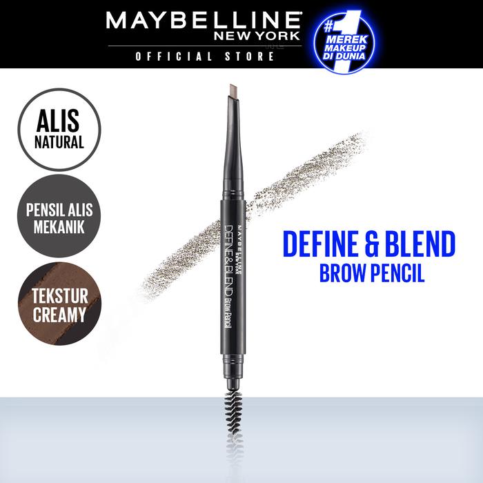 Gambar Maybelline Define And Blend Mechanic Eyebrow Pencil - Grey Brown dari Maybelline Official Shop undefined Tokopedia