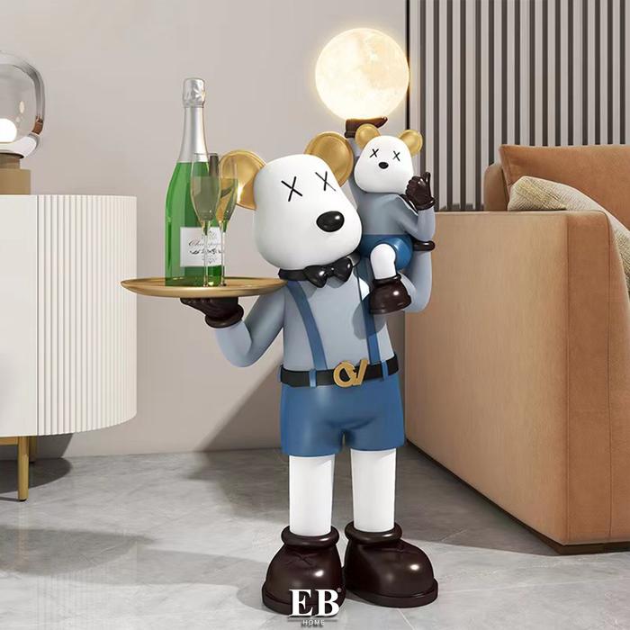 Gambar Patung Tray Kaws Dekorasi Lamp / Functional Tray Figurine 1118 - 3. Grey dari EB Home Lighting undefined Tokopedia